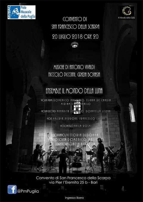 Bari, San Francesco della Scarpa: spettacolo musicale 